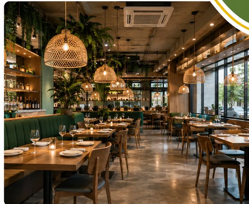 Restaurante climatizado