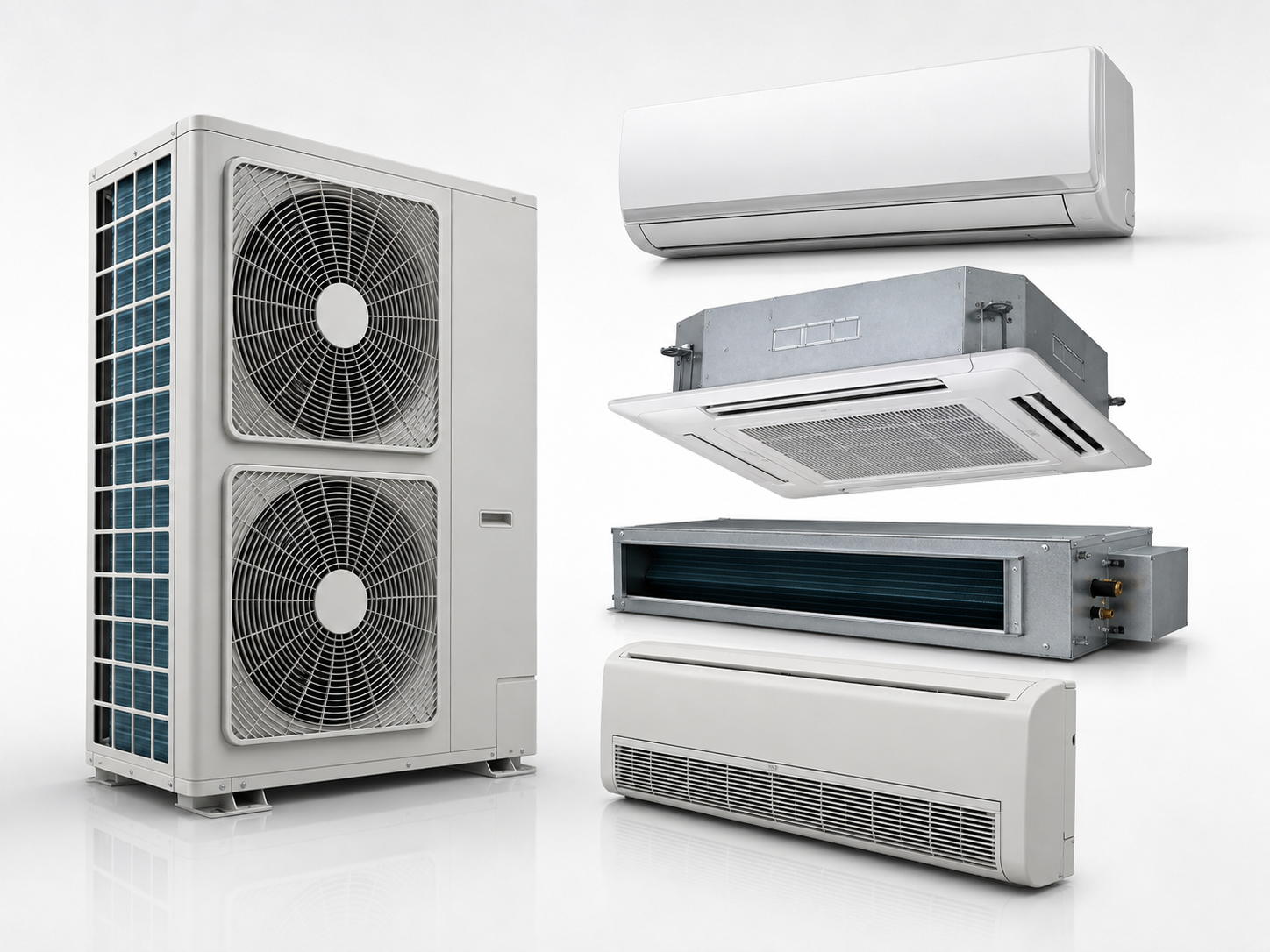 Sistema VRF con distintas evaporadoras