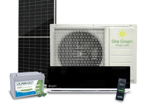Aire Acondicionado 100% Solar 48v, 1TR+ Kit Solar Deluxe para 6hrs